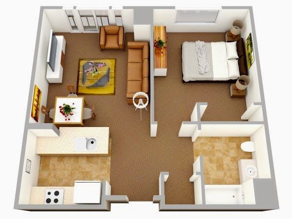 Идеи дизайна двухкомнатной квартиры