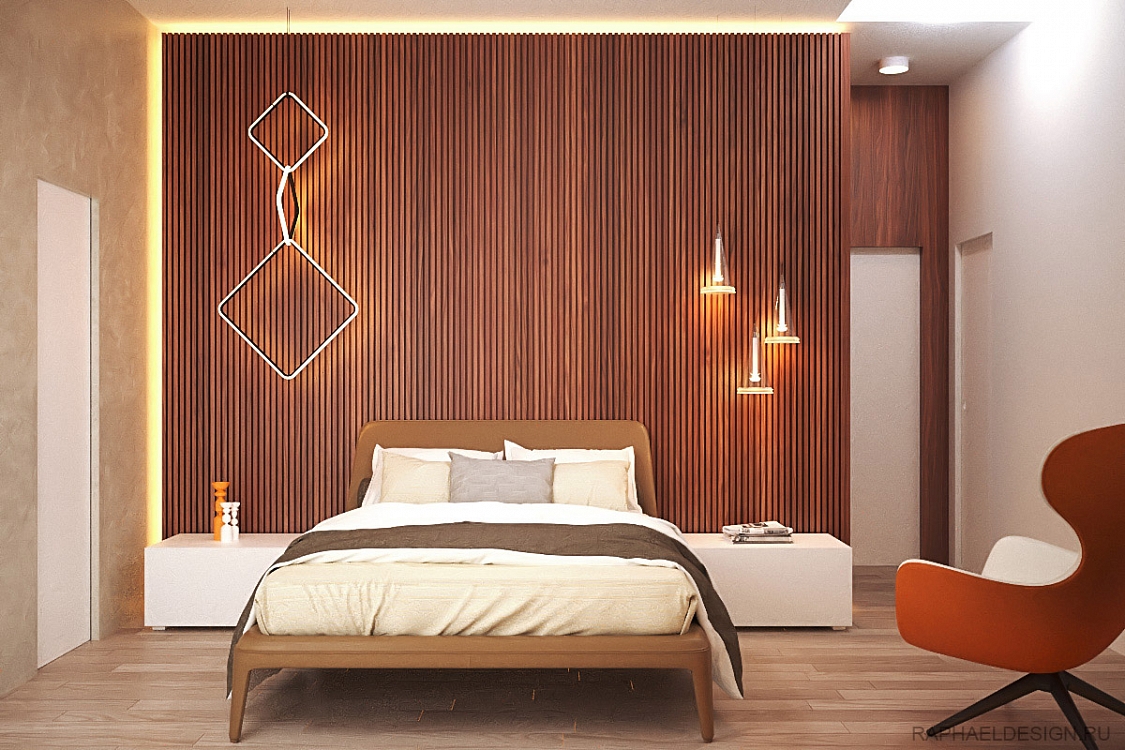 современный дизайн интерьера спальни фото