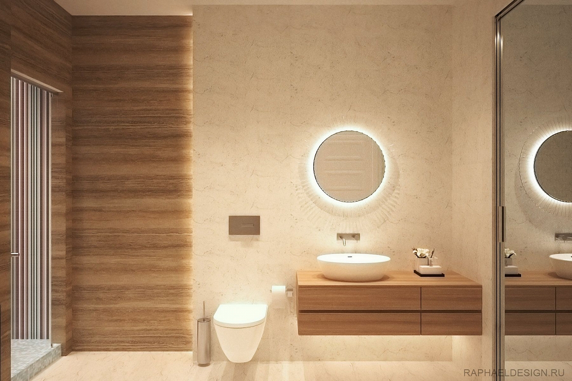 красивый интерьер ванной в современном стиле фото