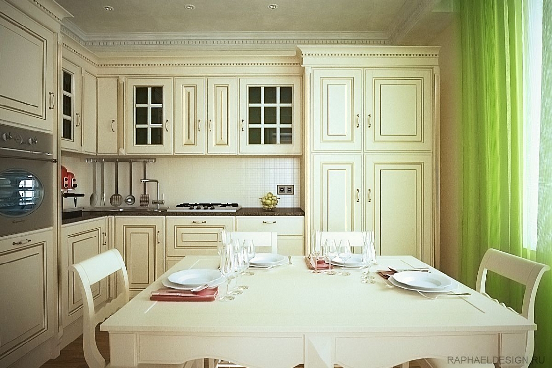 итальянский дизайн белая кухня фото