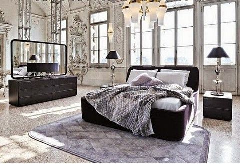 Итальянский стиль интерьера в современной спальне